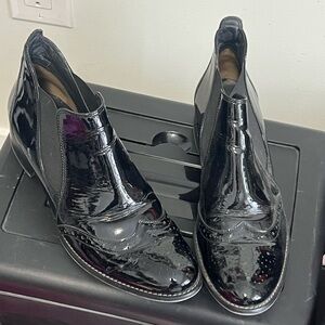 Paul Green Glossy Black Slip-On Shoes